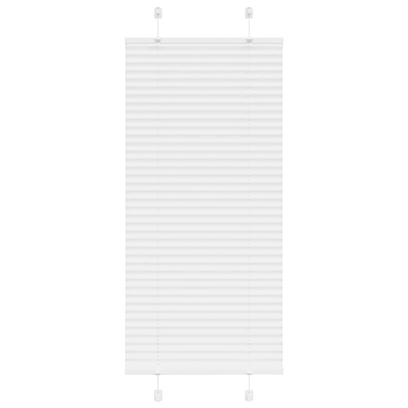 Store pliss blanc 55x100 cm largeur du tissu 54,4 cm polyester