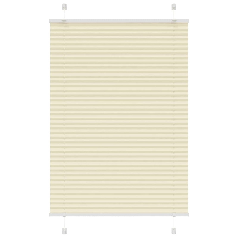 Store pliss crme 95x100 cm largeur du tissu 94,4 cm polyester