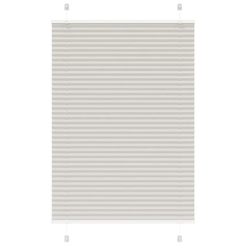 Store pliss gris clair 95x100 cm largeur du tissu 94,4 cm