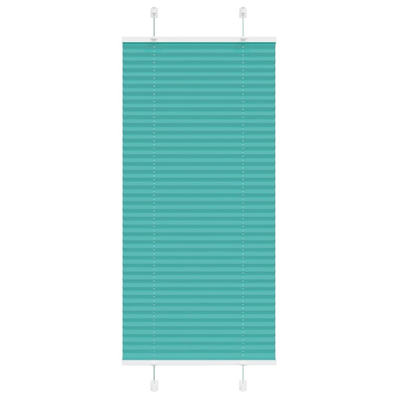 Store pliss vert ptrole 55x100 cm largeur du tissu 54,4 cm