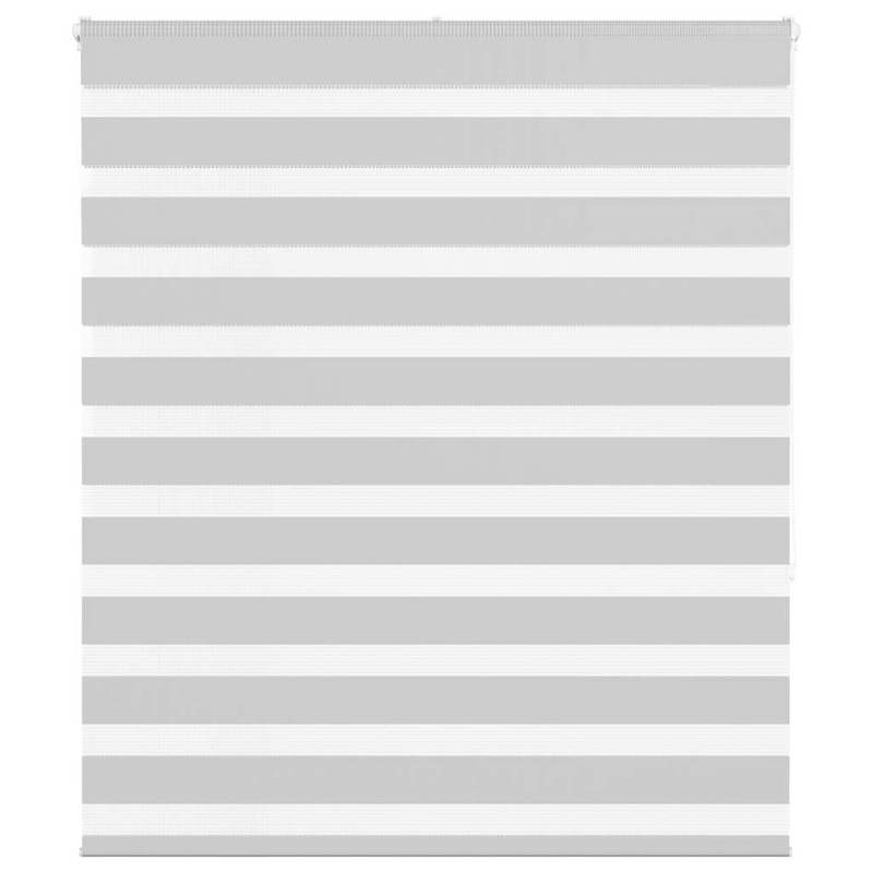 Store zbre gris clair largeur du tissu 130,9 cm polyester