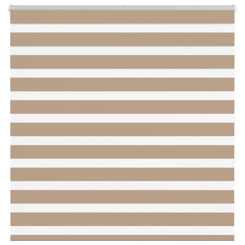 Store zbre marron sable largeur du tissu 135,9 cm polyester