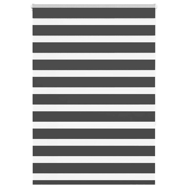 Store zbre noir 95x150 cm largeur du tissu 90,9 cm polyester