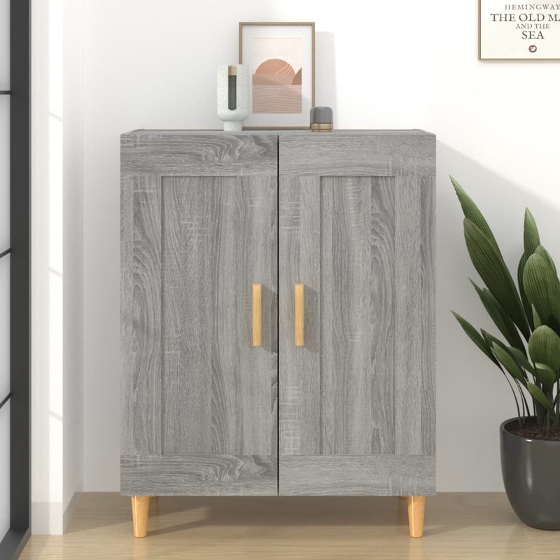 Buffet sonoma gris 69,5x34x90 cm bois d'ingnierie