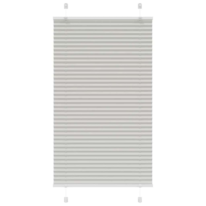 Store pliss gris clair 80x100 cm largeur du tissu 79,4 cm