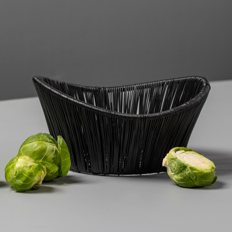 Black Rhythm Wire Basket, Small