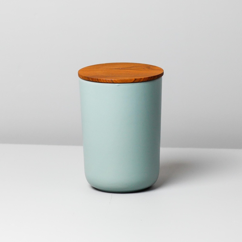 Brampton Stoneware Extra Large Canister, Seaglass