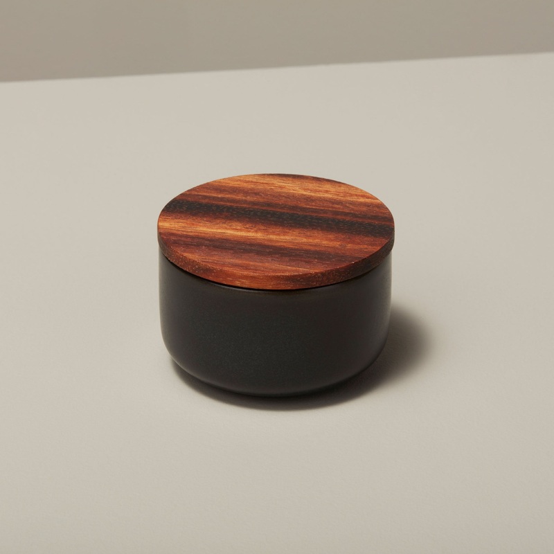 Brampton Stoneware Extra Small Canister, Black