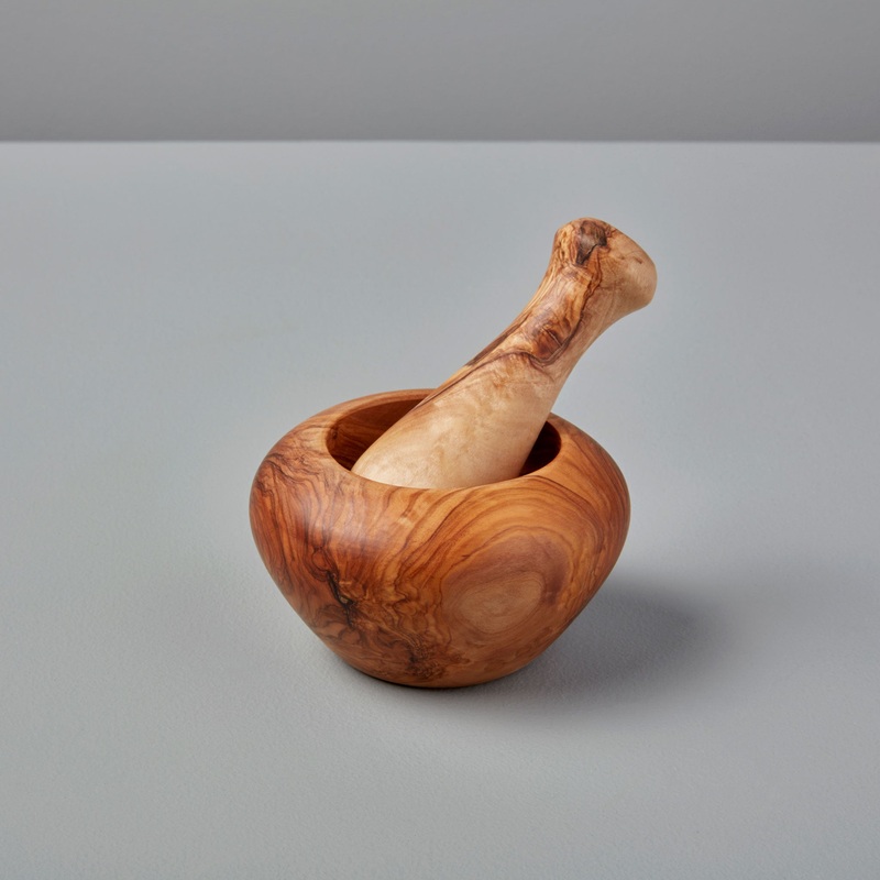Olive Wood Mortar & Pestle