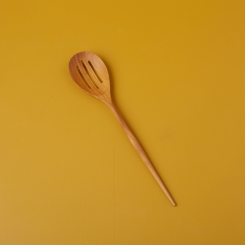 Padma Teak Slotted Spoon