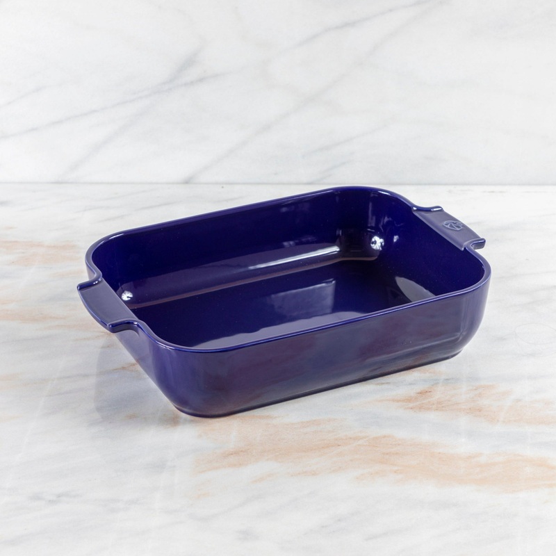 Peugeot Appolia Ceramic 16" Rectangular Baker, Deep Blue