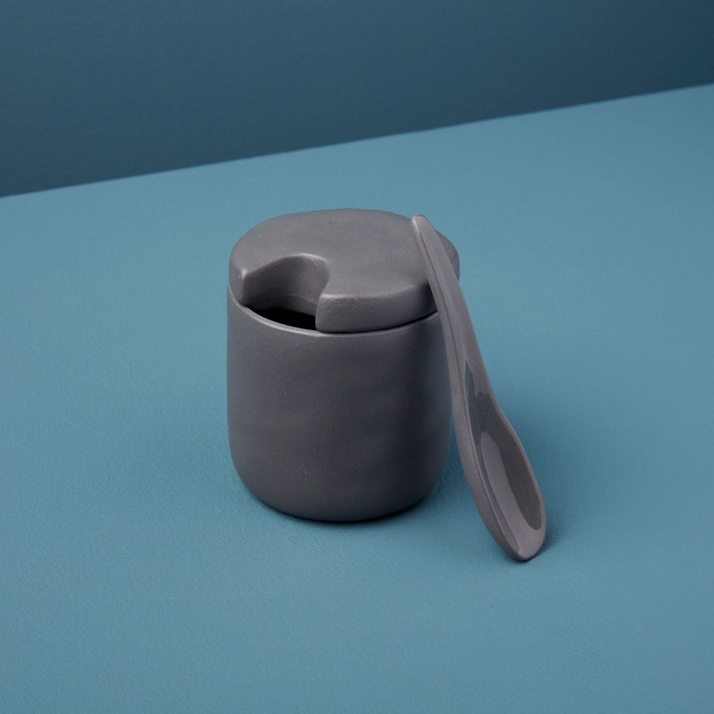 Tam Stoneware Sugar Cellar, Slate