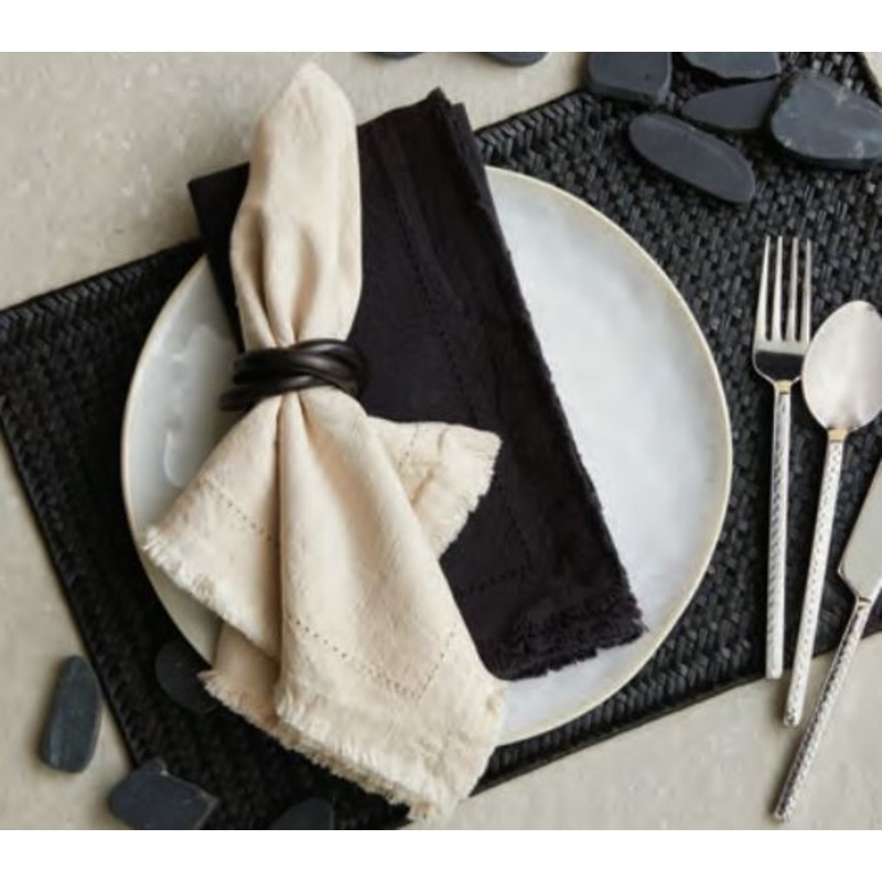 Stonewashed Fringe Napkins