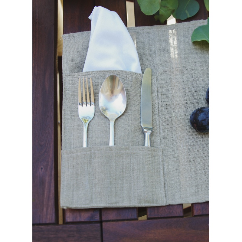 Thieffry Belgian Linen Placemat with Napkin Pocket