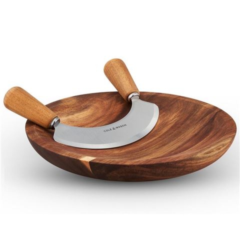 Ashden Acacia Mezzaluna with Board