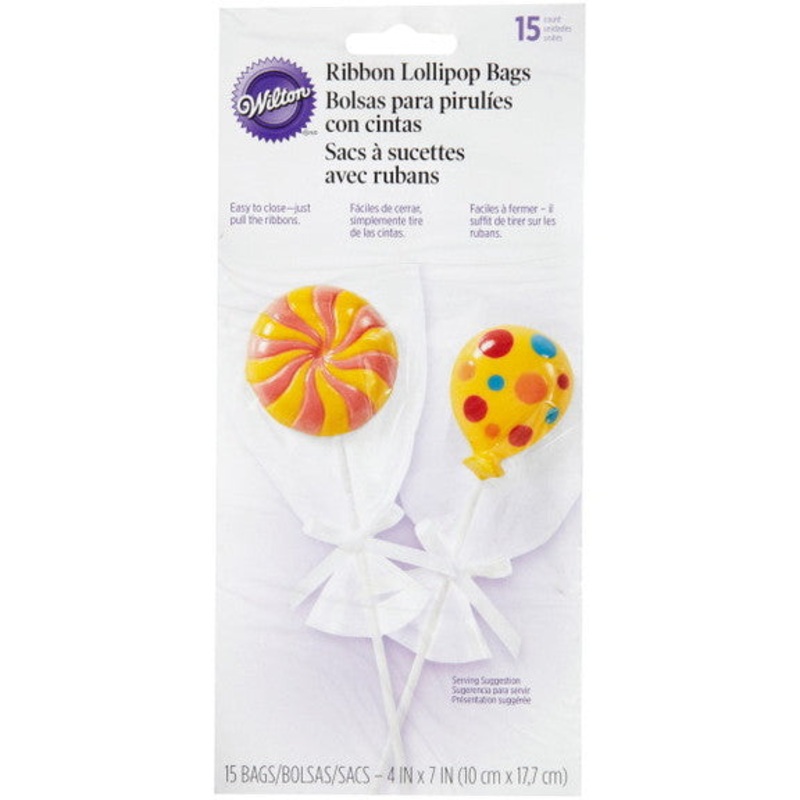 Drawstring Lollipop Bags | 15-Count