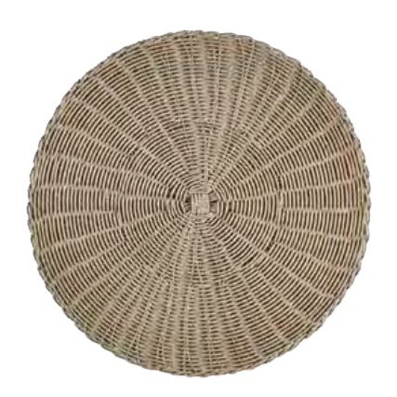 Gray Rattan Placemat