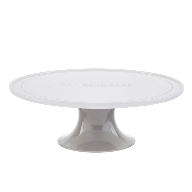 Melamine Cake Stand | "Eat More" // 11.5"