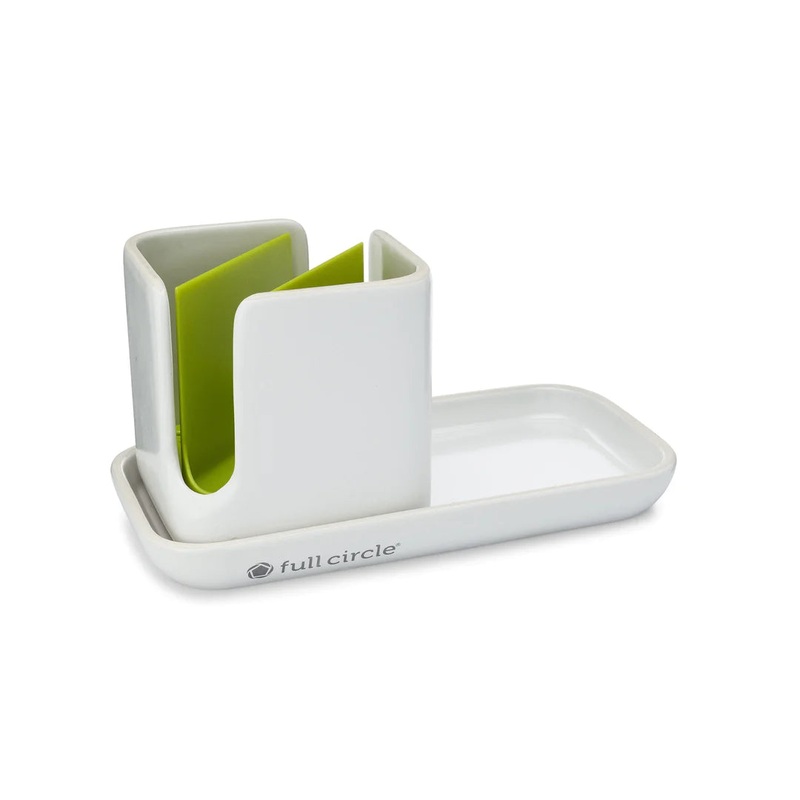 Modular Ceramic Sink Caddy | White