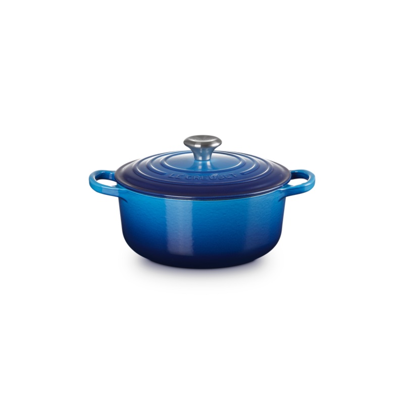 20cm Cast Iron Dutch Oven | Azure Blue