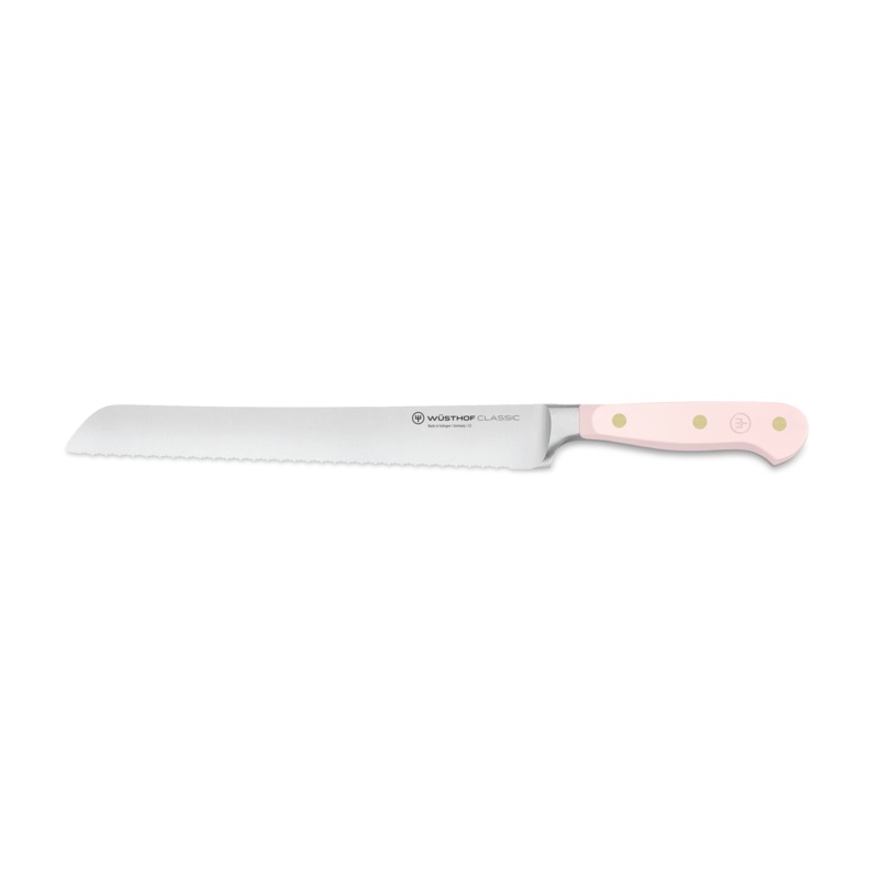 Classic Double-Serrated Bread Knife 23 cm | 9 inch | Pink Himalayan Salt