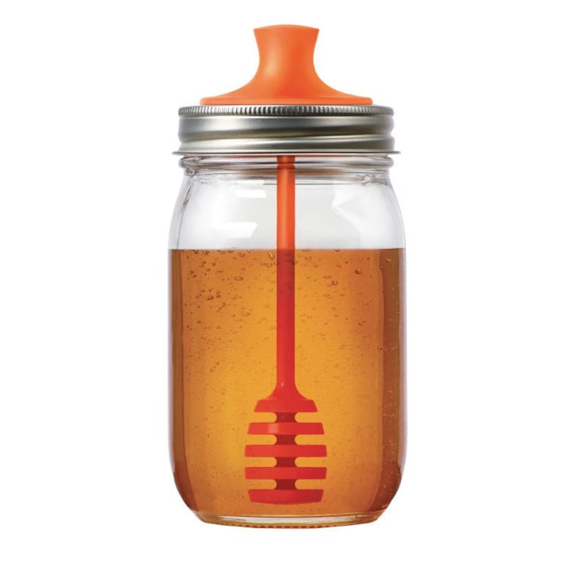 Honey Dipper Mason Jar Lid