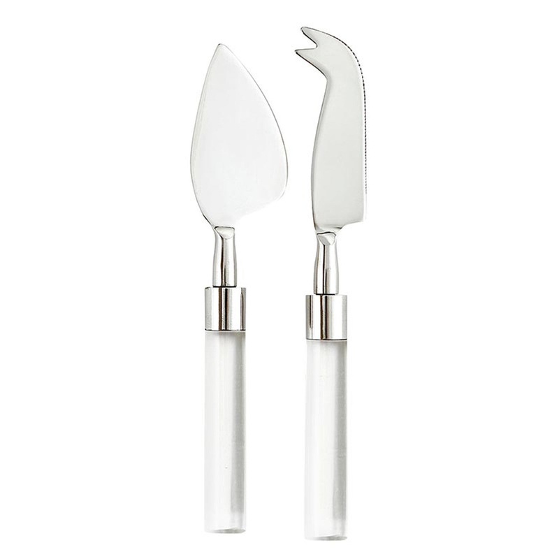 Lucite Cheese Knives, Set of 2