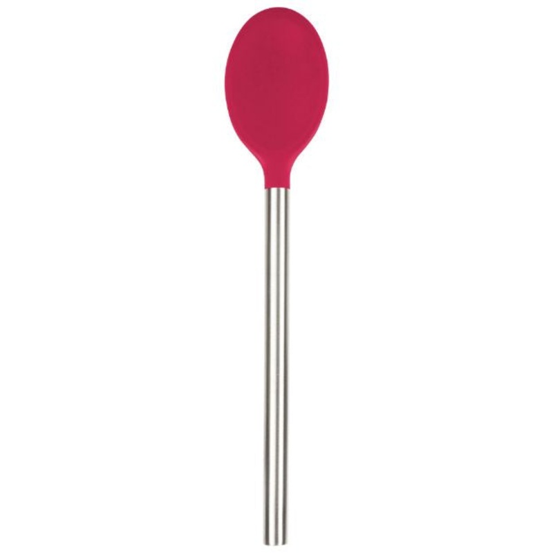 Stainless Steel Handled Mixing Spoon, Viva Magenta