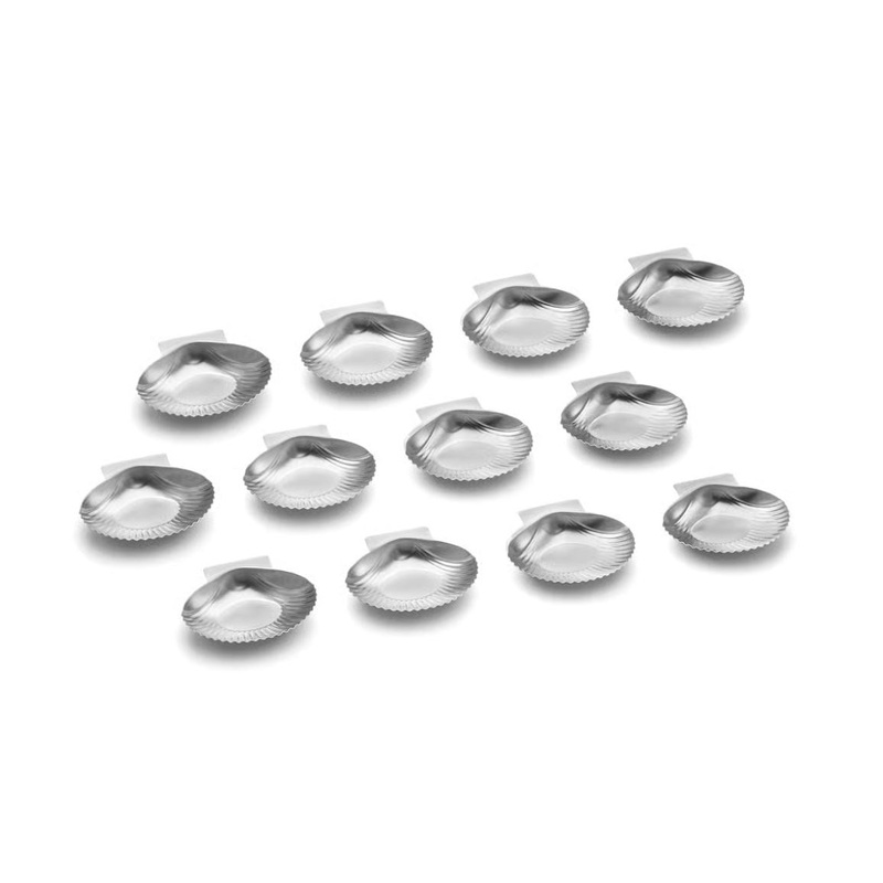 Grillable Sea Shells, Stainless Steel, Set of 12