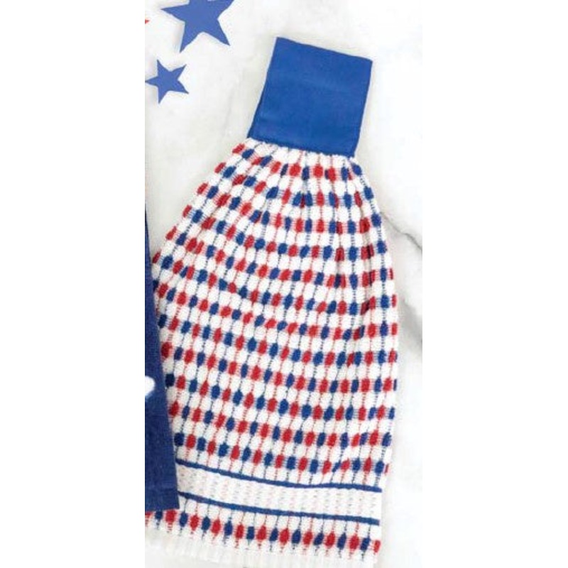 Popcorn Terry Tie Towel, Americana