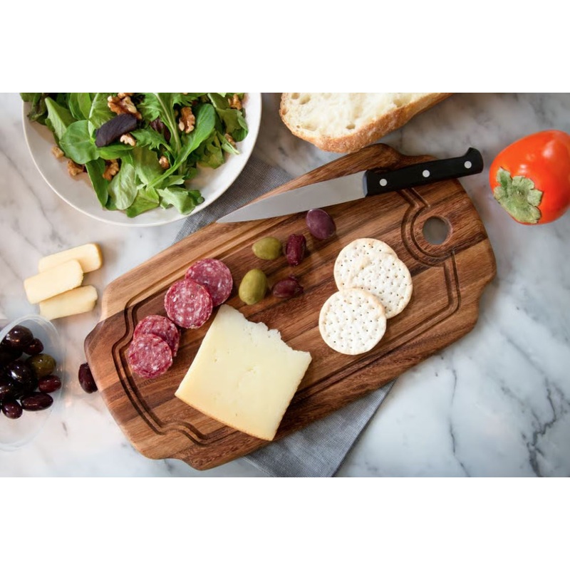 Rectangular Prep Board, Acacia Wood