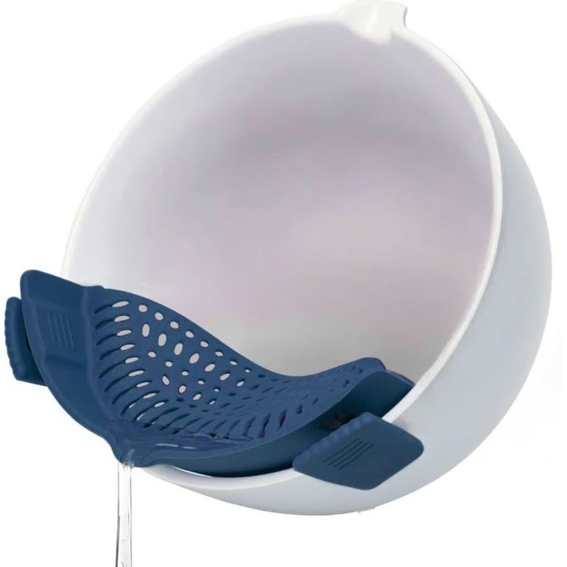 Silicone Pot Strainer, Navy