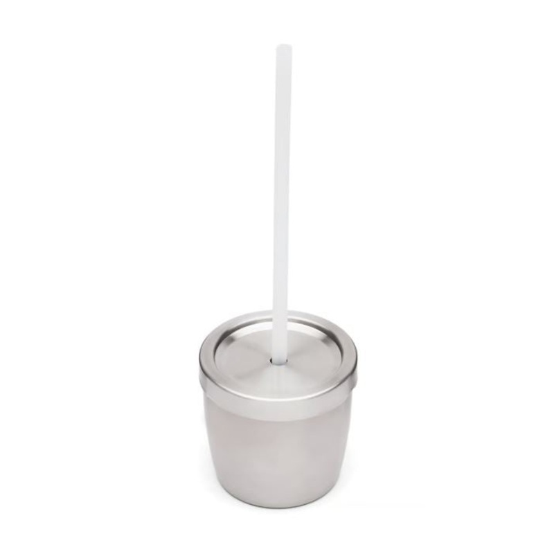 Stainless Steel Kids Cup with Lid and Silicone Straw, 8-Ounce