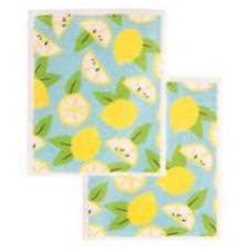 Swedish Dishcloths, Summer Lemons, Pack of 2