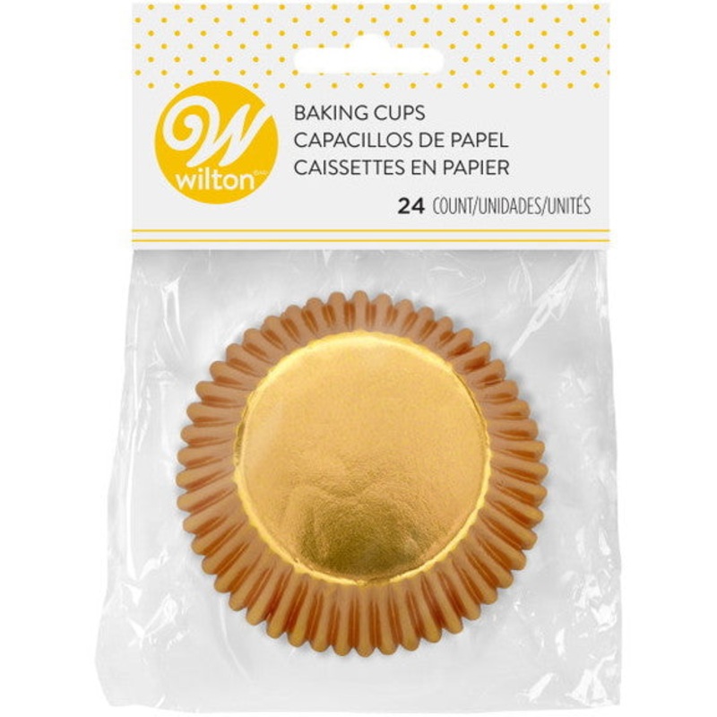 Standard Baking Cups // Gold Foil
