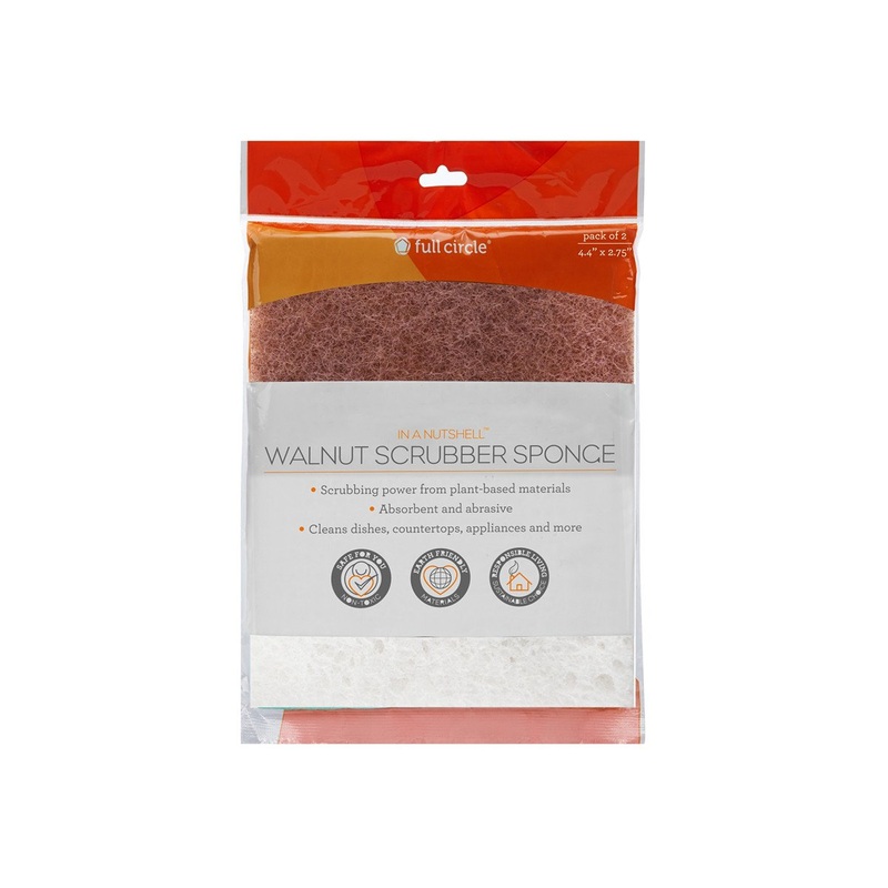 Walnut Scrubber Sponge