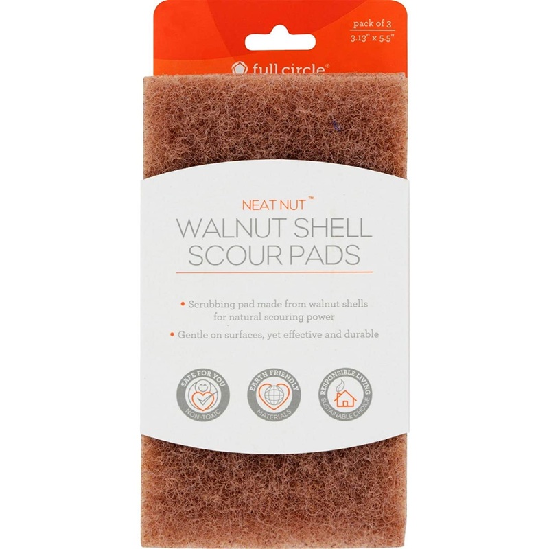 Walnut Shell Scour Pads | 3 Count
