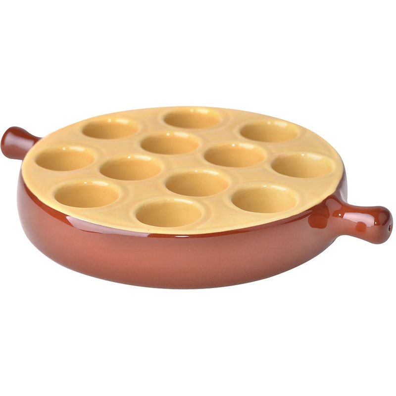 Escargot Dish, 12 Holes