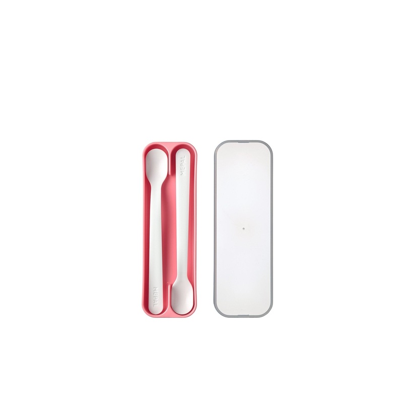 Feeding Spoon, Set of 2 | Deep Pink