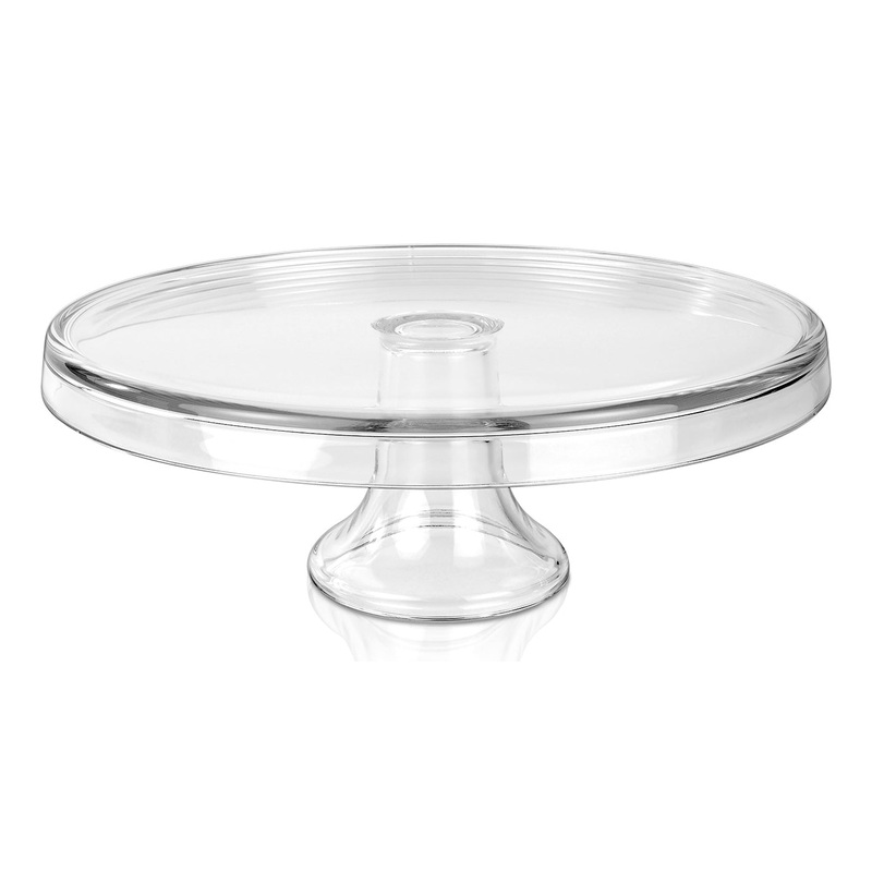 Glass Cake Stand, 12.5"