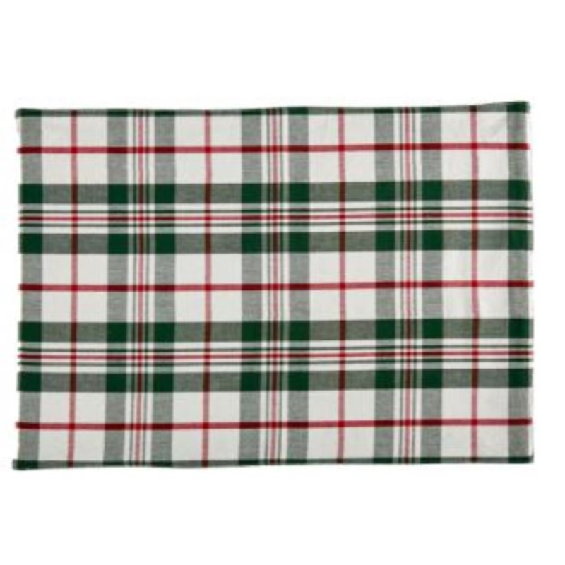 Placemat | Holiday Plaid Green
