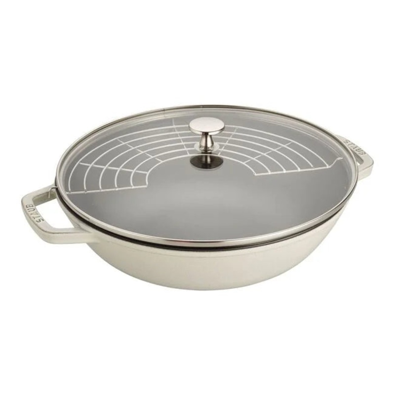 Cast Iron Perfect Pan, White Truffle | 12"