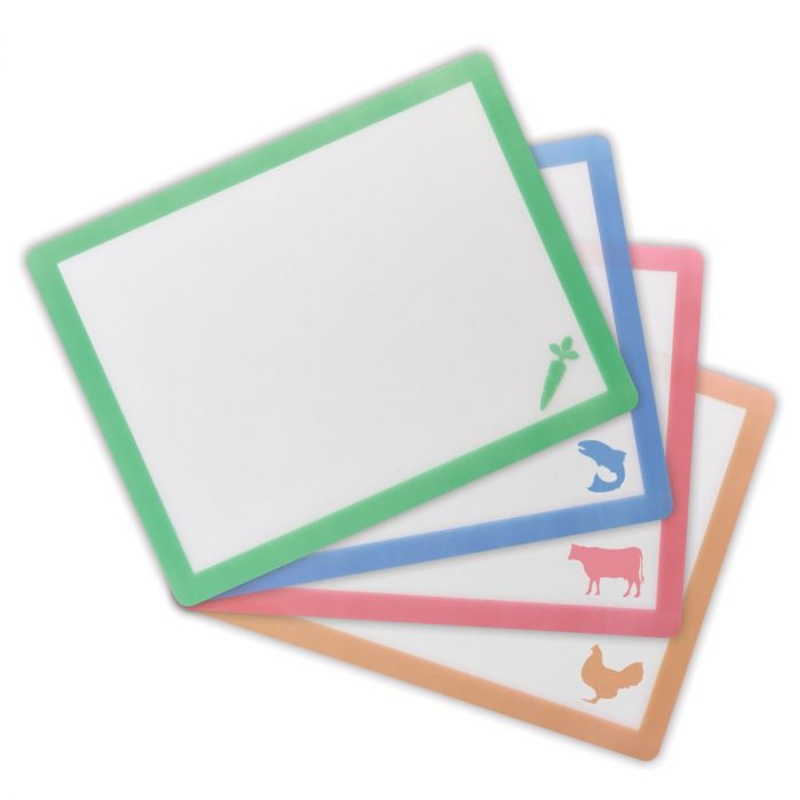 Kitchen Flexible Cutting Board Mat, Set of 4