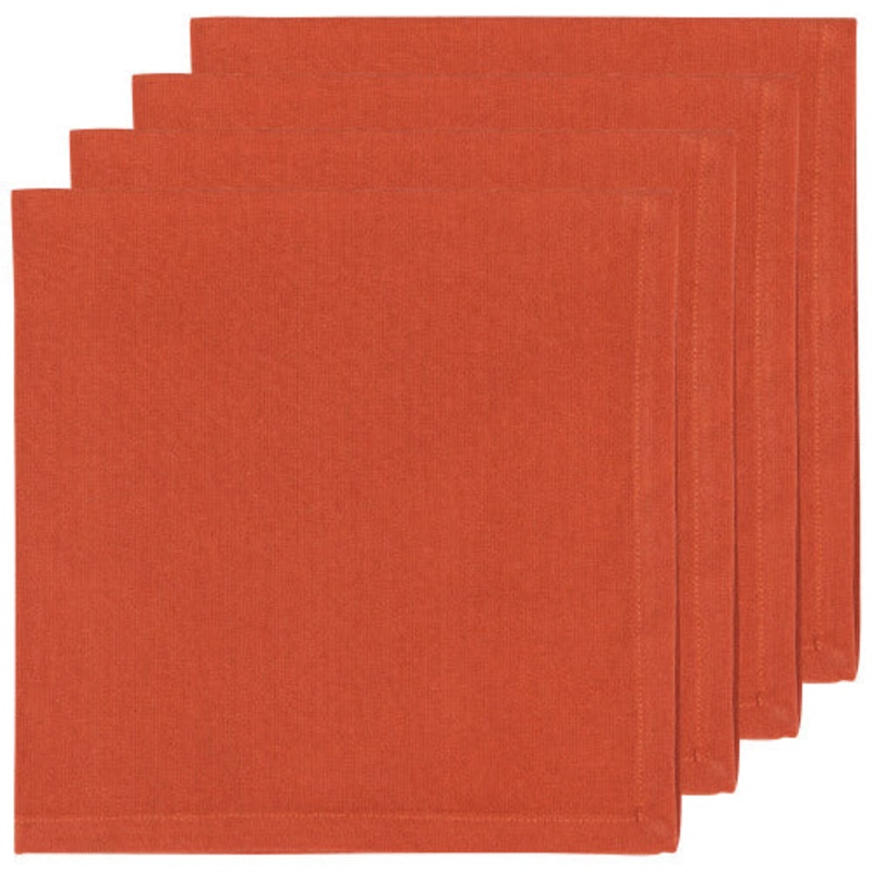Napkins, Set of 4 | Rust