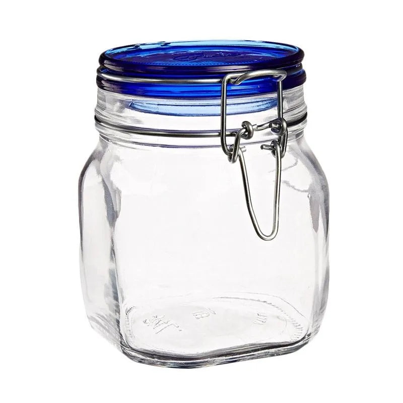 Fido Swing Top Glass Jar with Blue Lid | .75L (26.4oz)