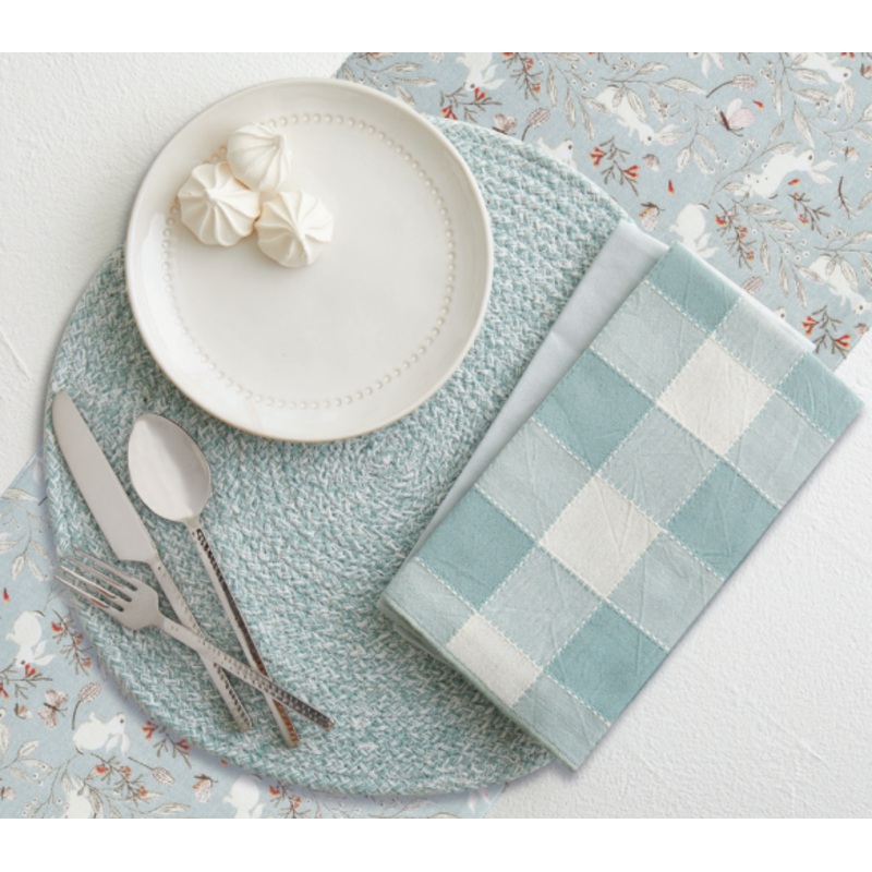 Napkin | Linen Cotton Check, Mist