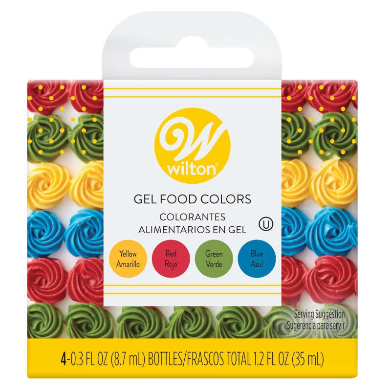 Primary Gel Food Color Set | 4 Count