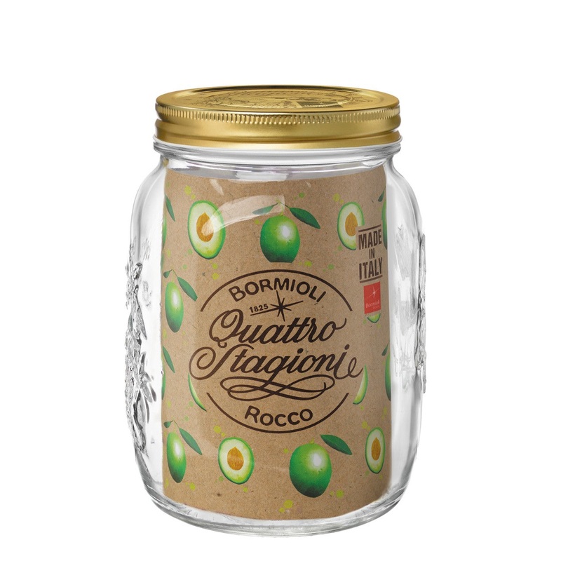 Quattro Stagioni Wide Mouth Canning Jar | 128.5oz (3.8L)