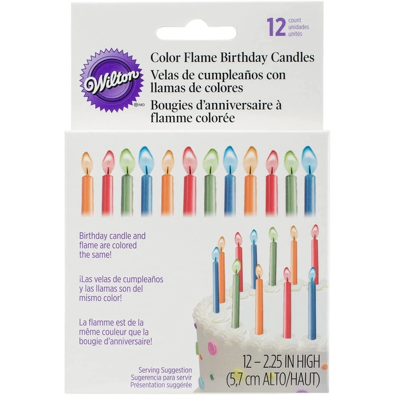 Wilton Color Flame Birthday Candles | Vivid Colors