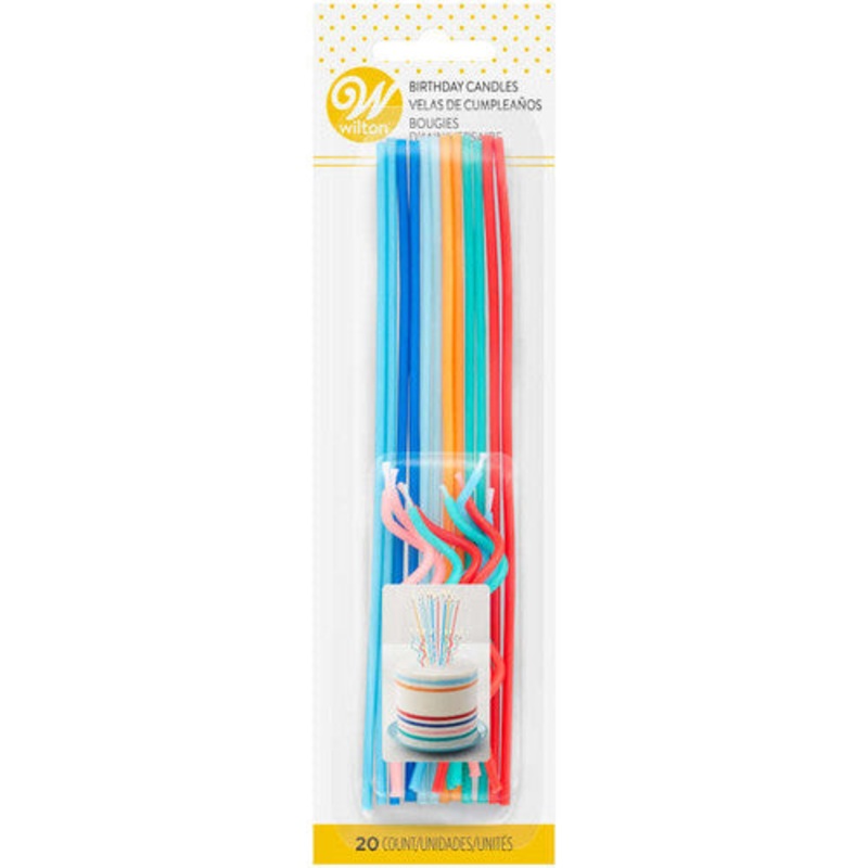 Wilton Straight & Curly Candles | 20 Pack